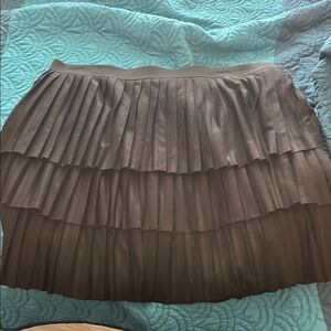 Elegant Black Pleated Skirt